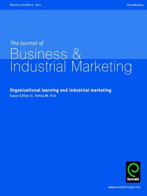 cover image of Journal of Business & Industrial Marketing, Volume 17, Issue 4